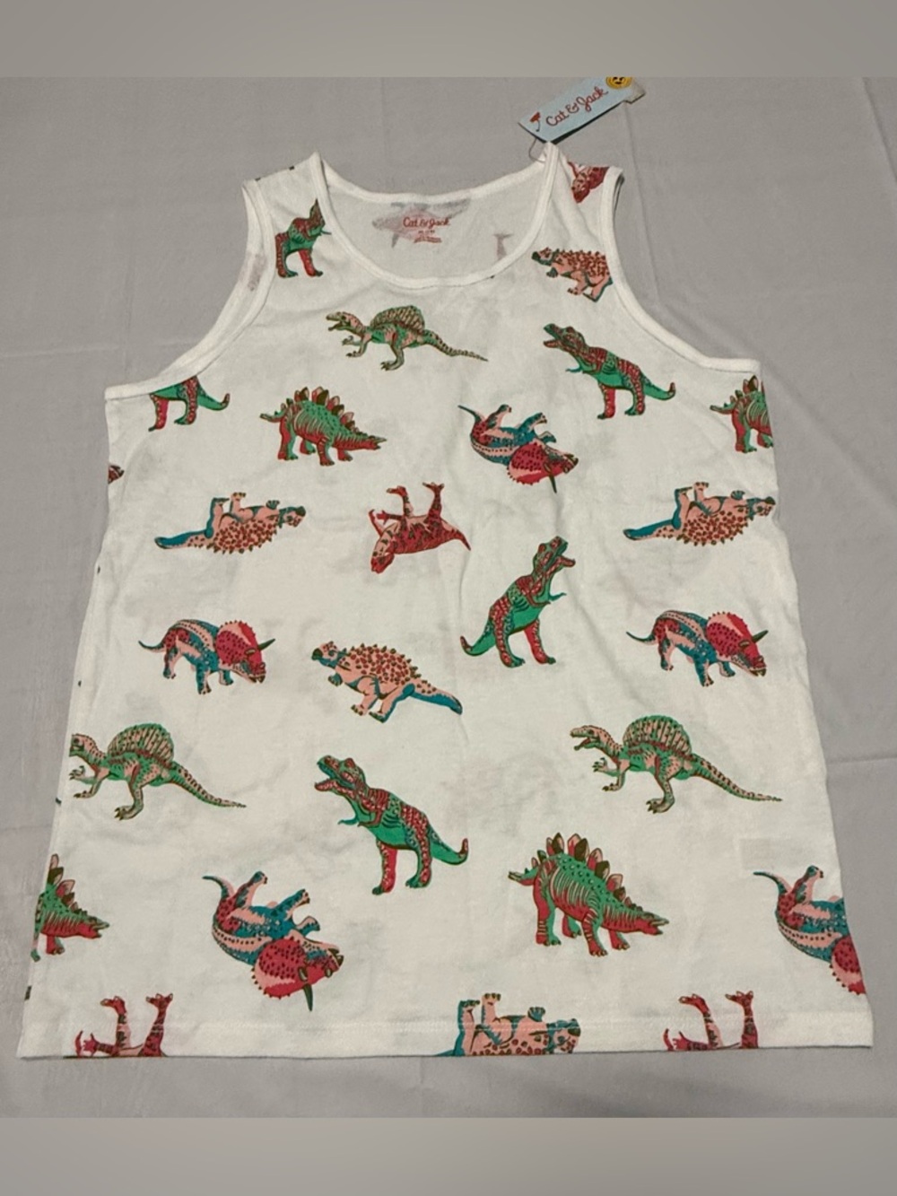 Boys' XL 14 Dinosaur Tank Top Cat & Jack Size 14 NEW